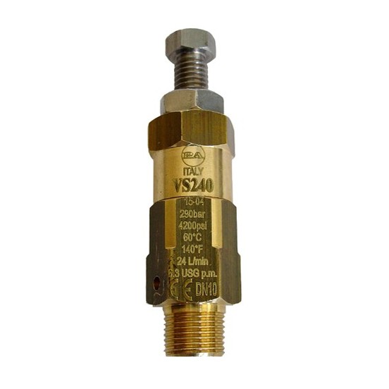 VALVULA VS240 24 LTS 240 BAR 3/8" M